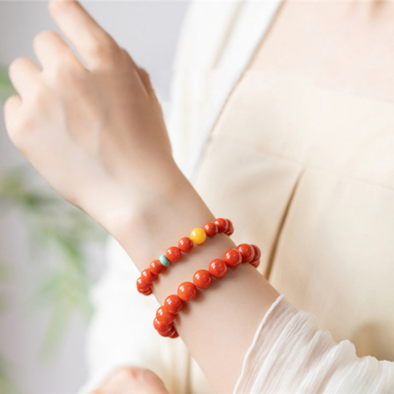 南红玛瑙手串手链高级感礼物