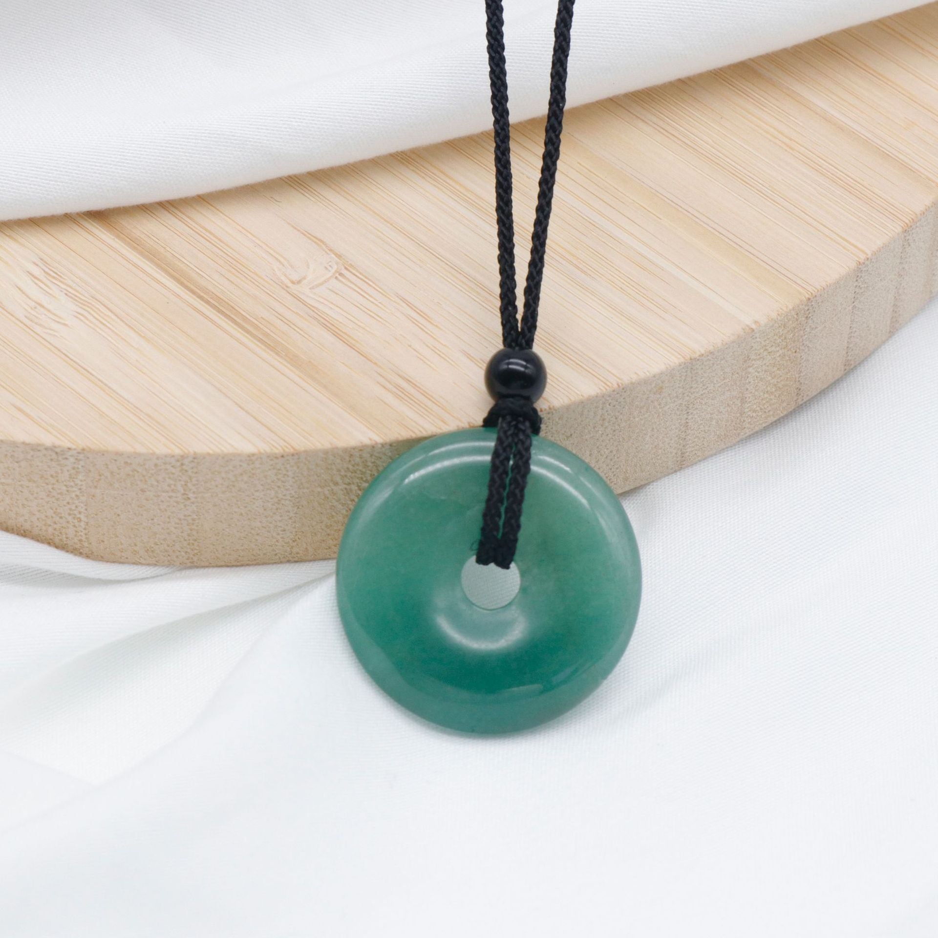 天然水晶半宝石紫水晶30mm平安扣项链