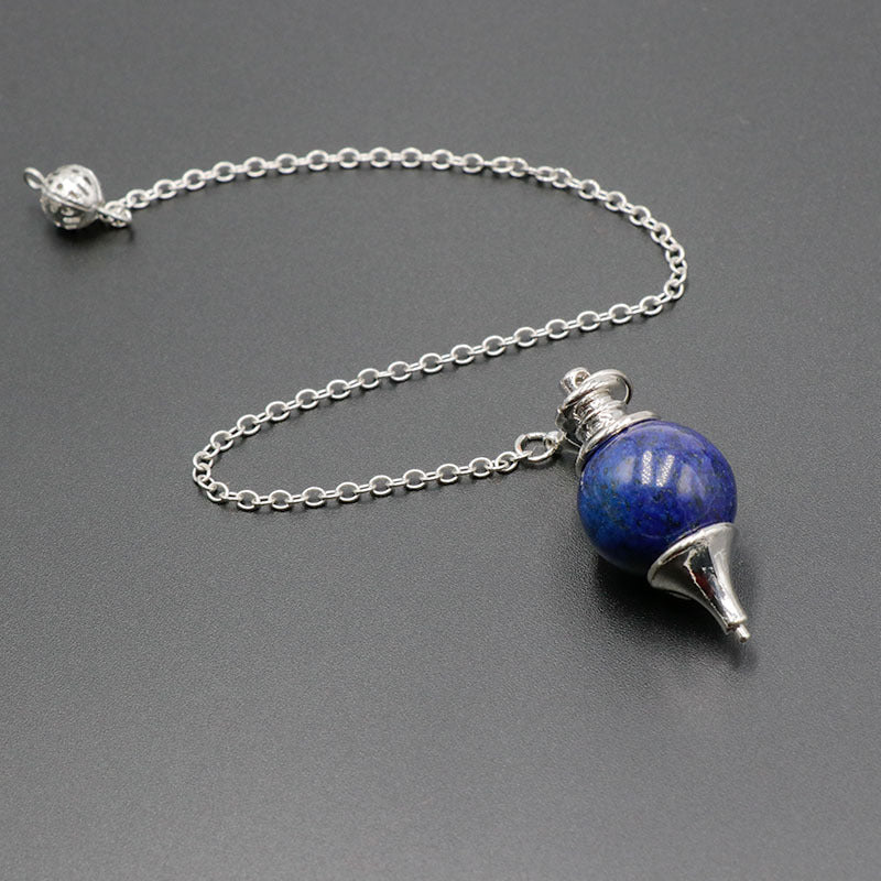 天然水晶圆锥体灵摆水晶吊坠灵摆