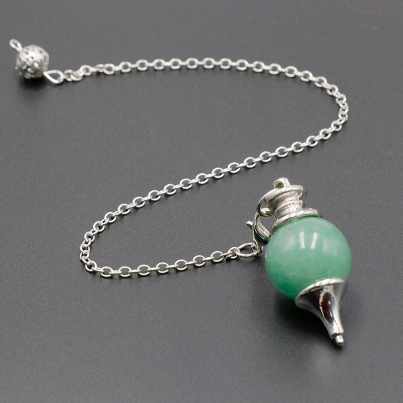 天然水晶圆锥体灵摆水晶吊坠灵摆