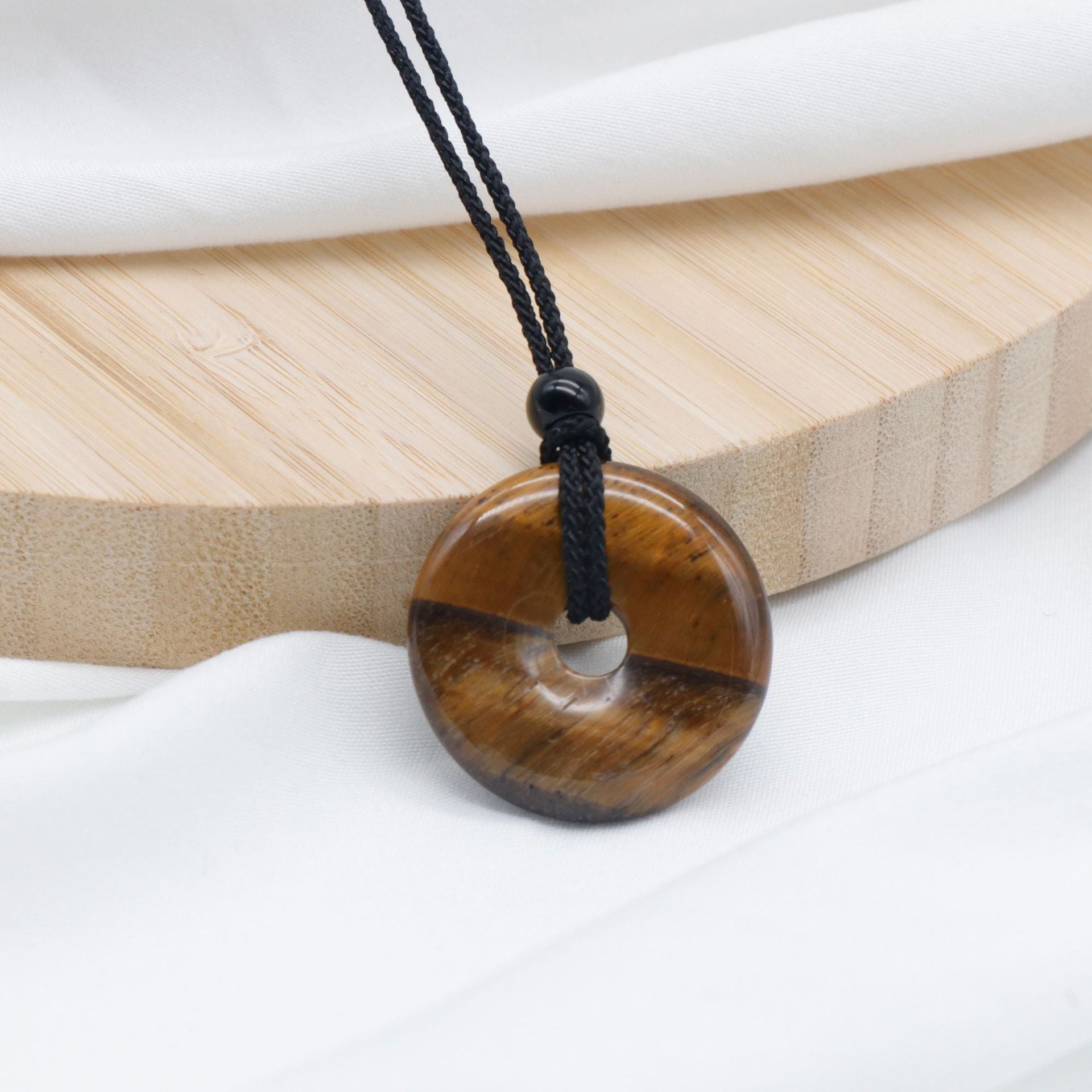 天然水晶半宝石紫水晶30mm平安扣项链