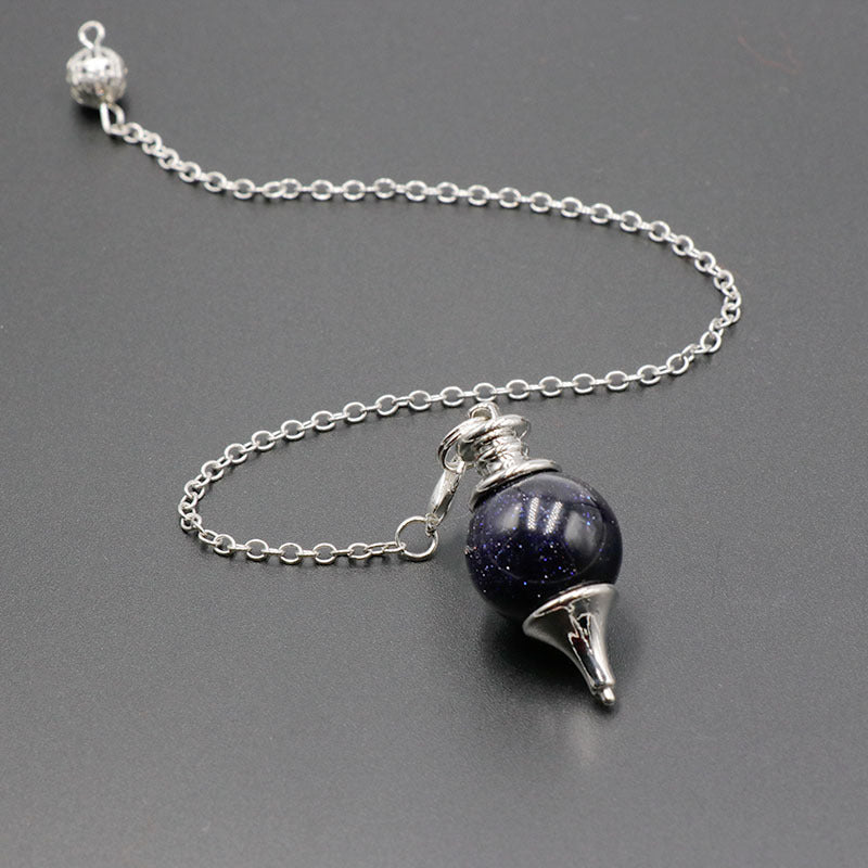 天然水晶圆锥体灵摆水晶吊坠灵摆