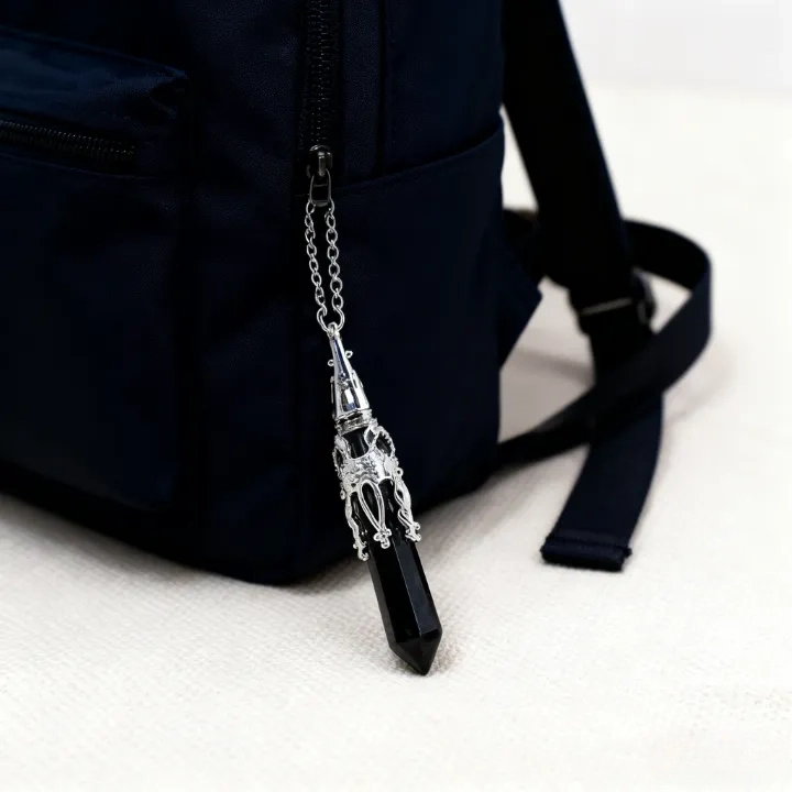 天然水晶玛瑙六角柱灵摆镂空紫水晶吊坠灵摆两用